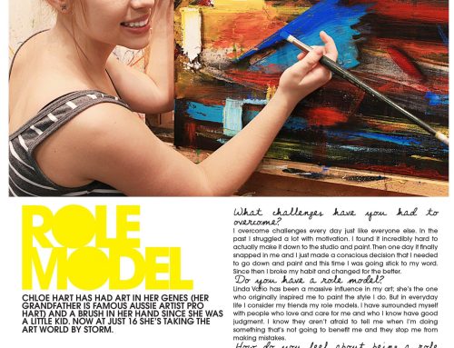 Chloe Hart in Girlfriend Magazine