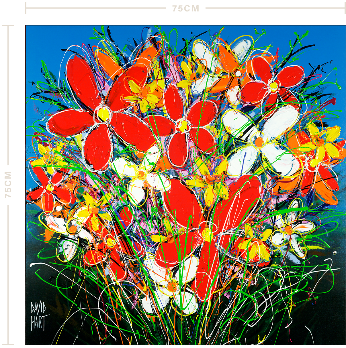 Tangled Flowers 75x75 UF wm