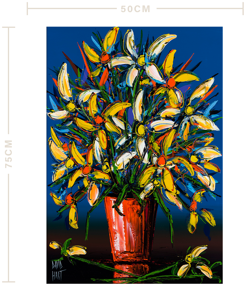 Orange Vase of Flowers 75x50 UF wm