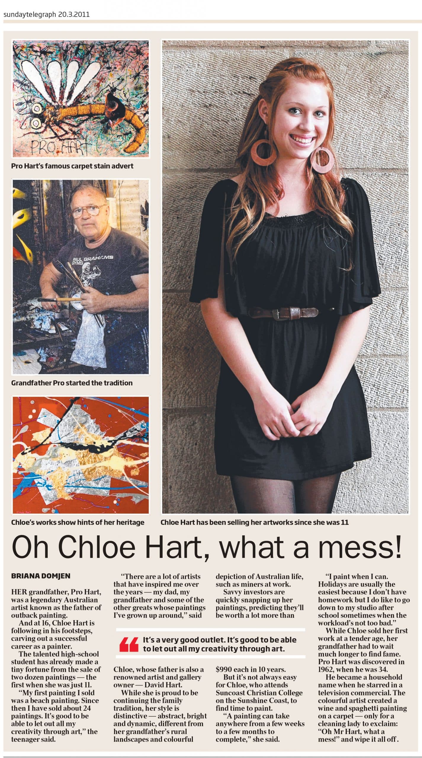 Daily Telegraph Chloe Hart 1