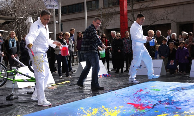 Paint a mural for the 2012 London Olympic Games