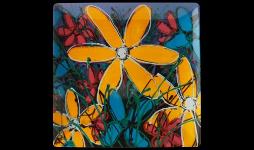 Yellow Tangled Flowers 34 x34cm wb scaled