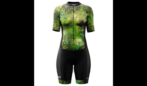 optimise aerodynamic air triathlon suit women floral cluster green wb