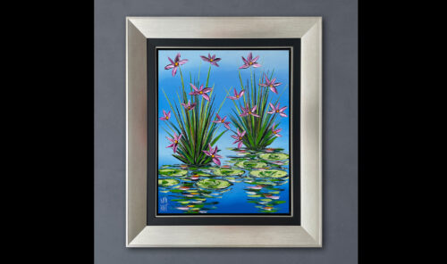 92 25 132369 Reflections & Lilies profile wb