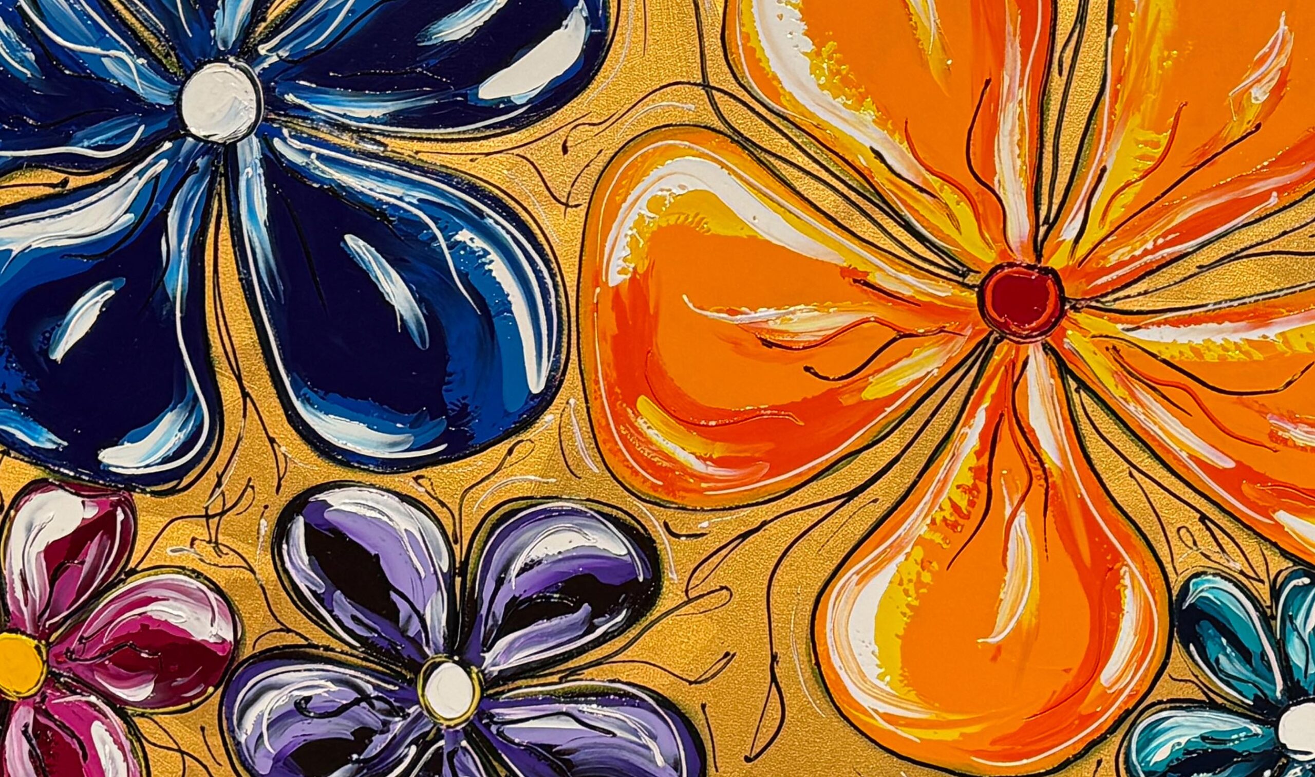 98 25 132379 Luxe Botanical (Gold) inset