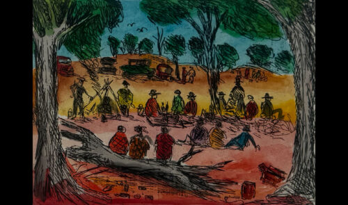 Pro Hart Etching uf wb